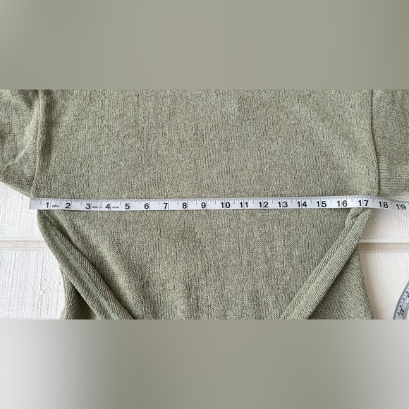 Sabo Brand Women’s Shari Knit Dress Sage Tie Front‎ Size Small - Picture 9 of 10
